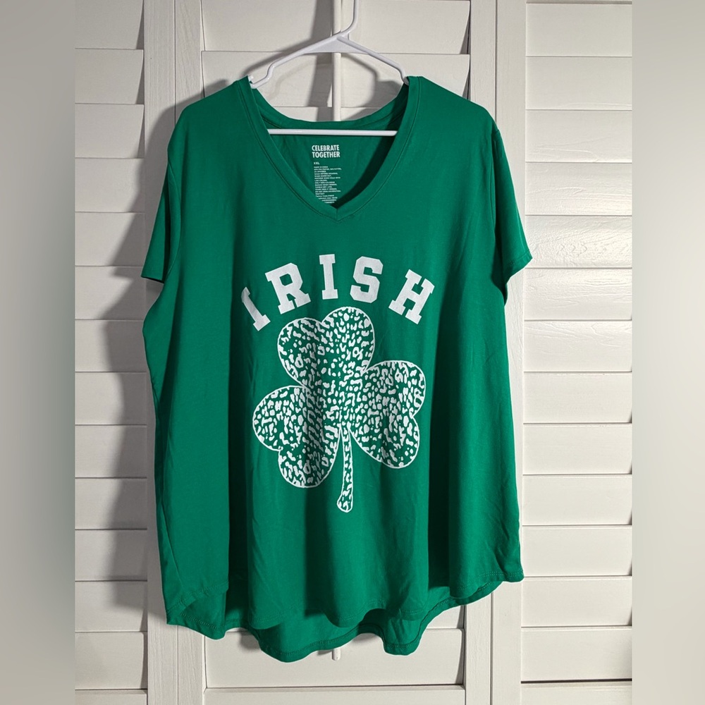 Irish Vibrant Green Short Sleeve Tee XXL